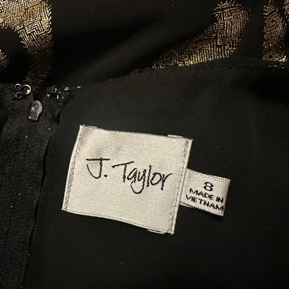 J. Taylor black & gold dress - Picture 11 of 11